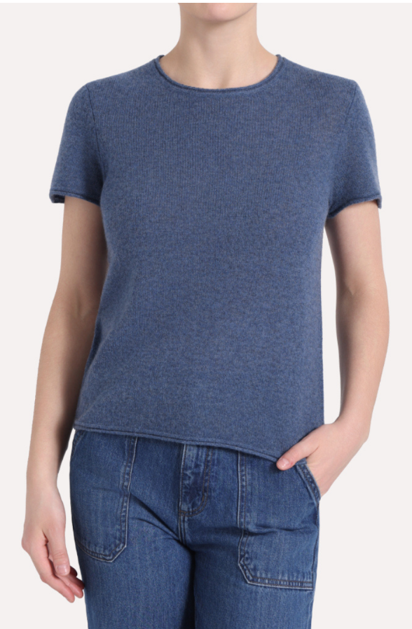 Minnie Rose, SC SS Tee w/ Rolled Trims