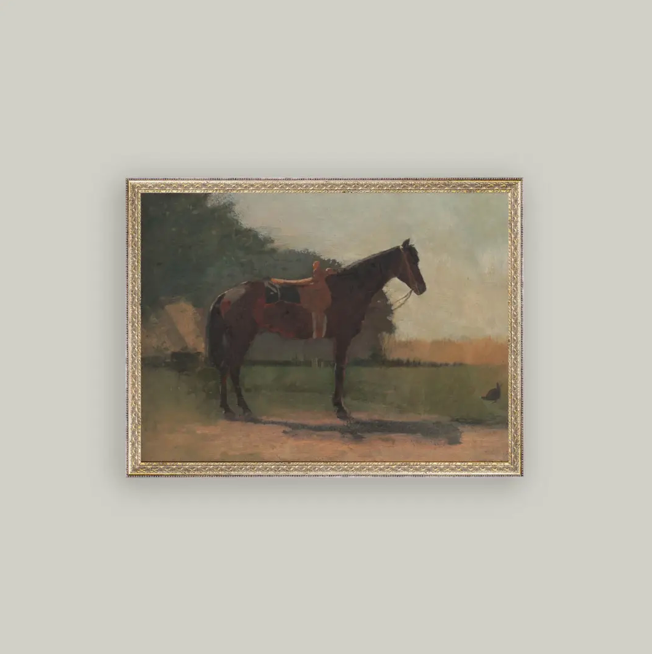 Petal Lane Home, Saddled Horse