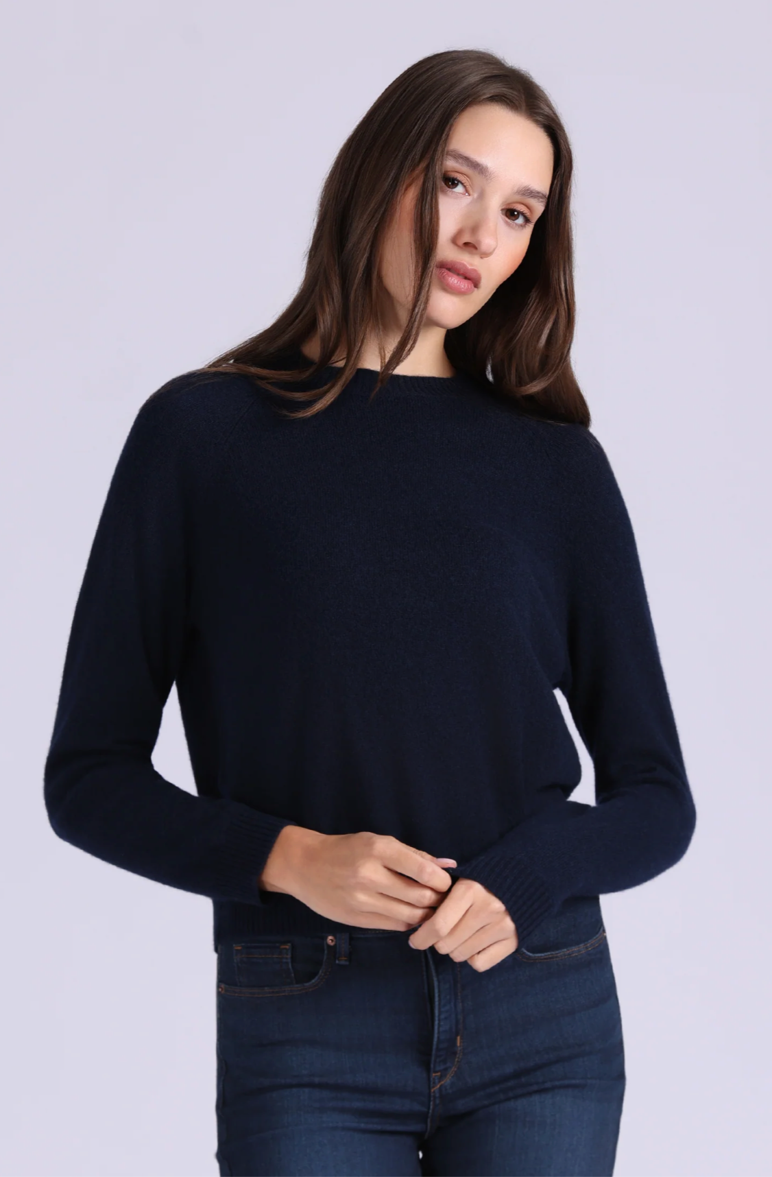 MR, Cashmere Shrunken Crew Neck
