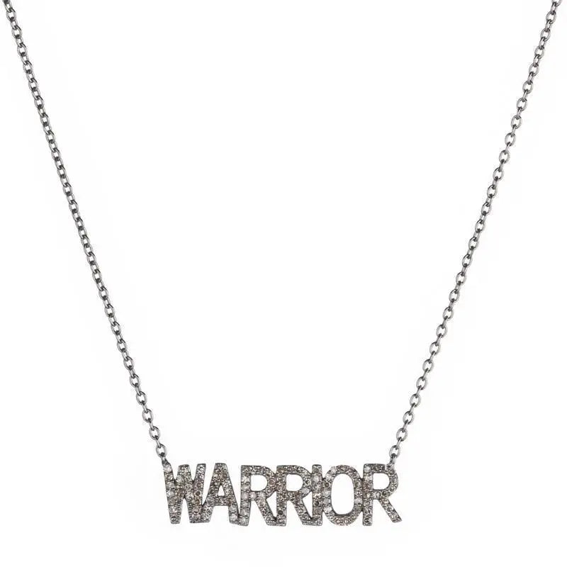 Warrior - Pave Diamond Necklace