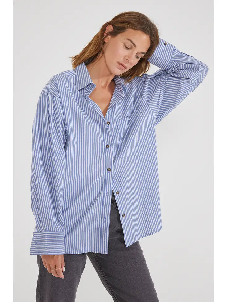 Mallory -  Pleat Sleeve Shirt