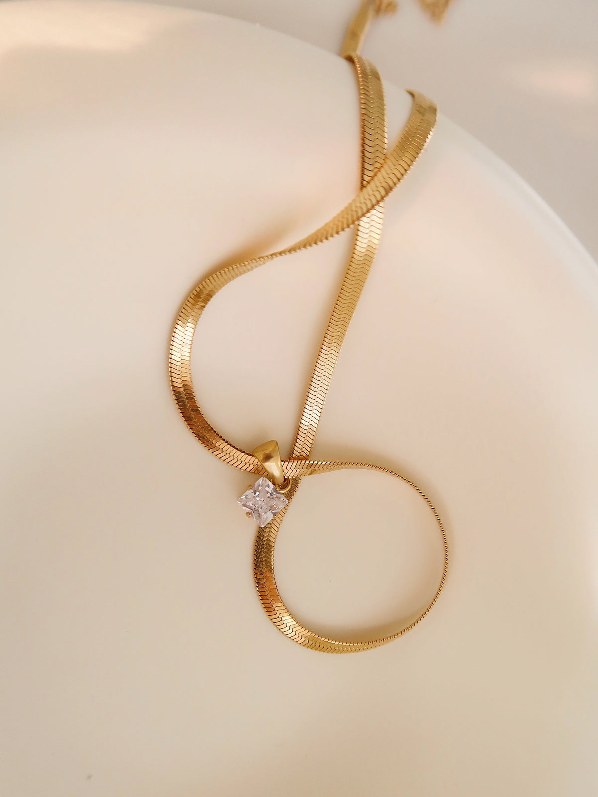 AR, Herringbone Necklace