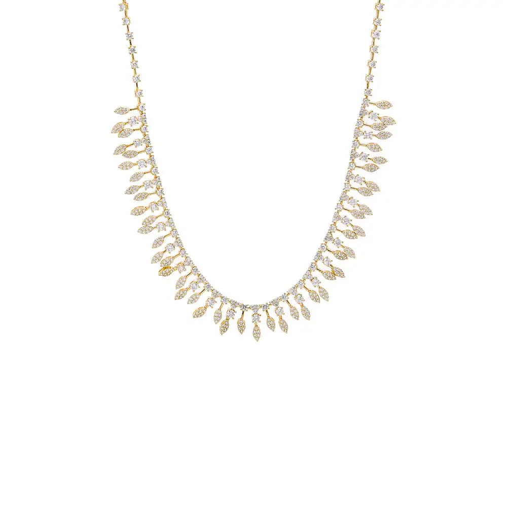AR, Marquise Fringe Necklace