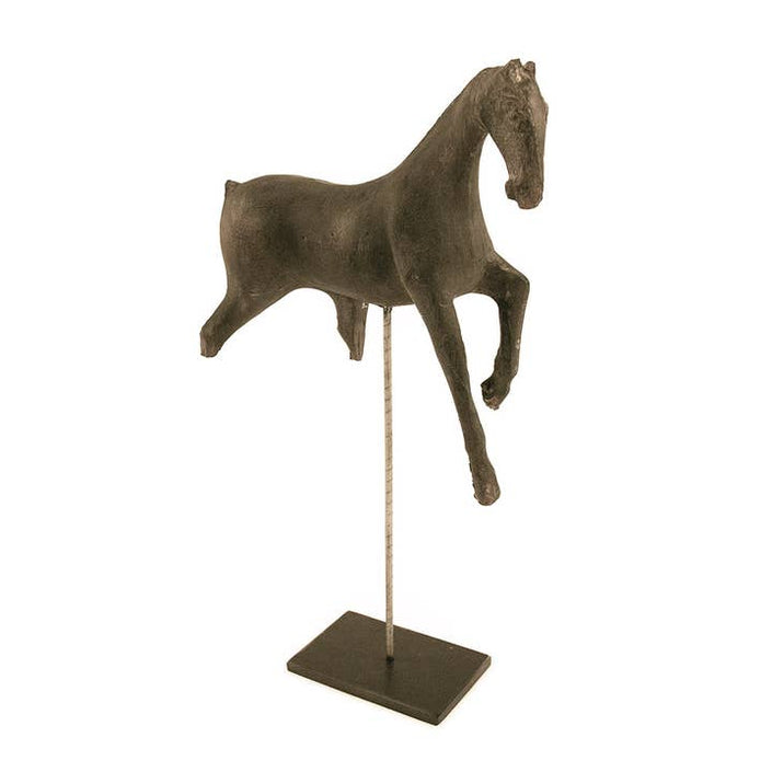 Resin Horse in Stand - Horse Width 8.5 Inches