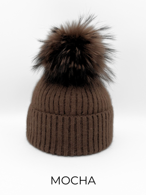 Linda Richards, Angora/Wool Blend Knit Hat