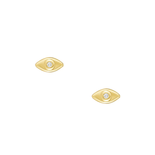 Micro Evil Eye Studs