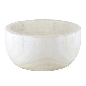 Wood Bowl, White Wash