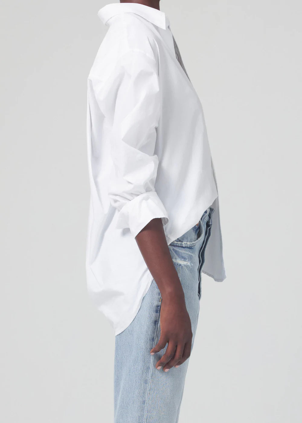 Kayla - Button Down Shirt, White