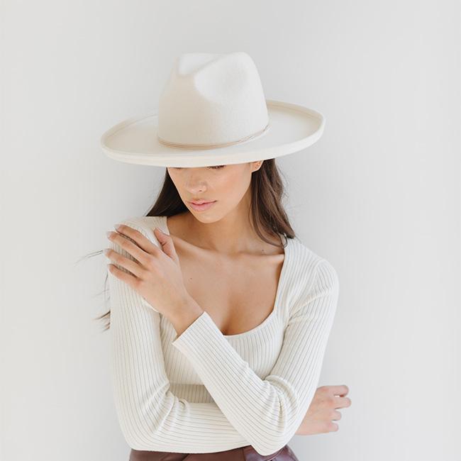 Gigi Pip, Maude Pencil Brim, Off White