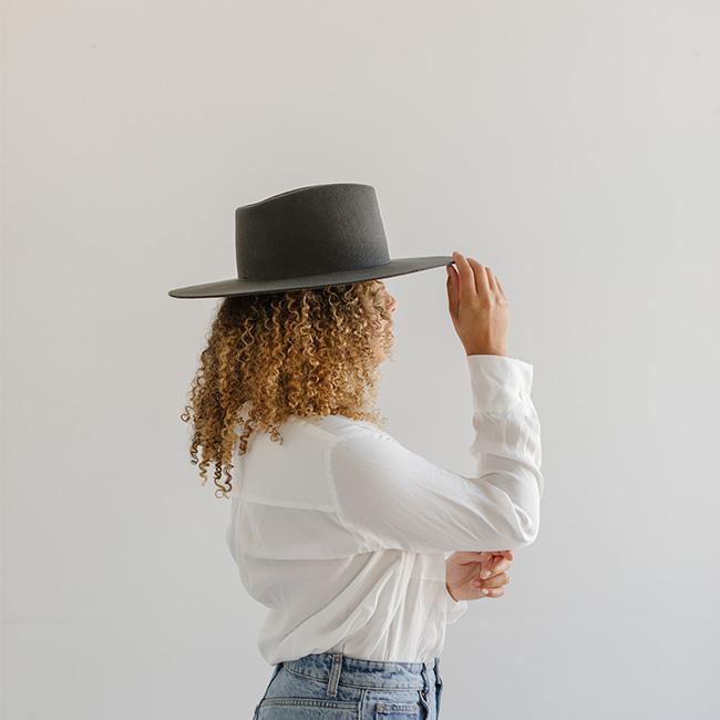 Dakota Wide Brim - Dark Grey