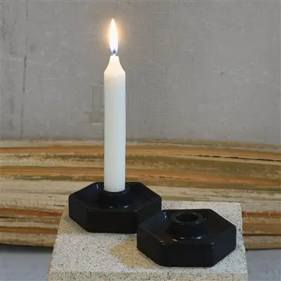 A + R, Hexagon Ceramic Candle Holder