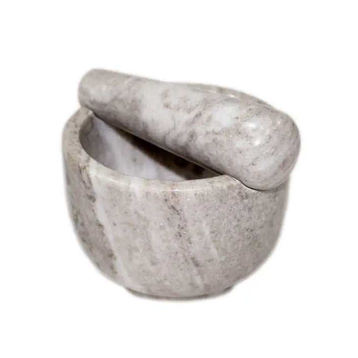 Marble Mortar + Pestle